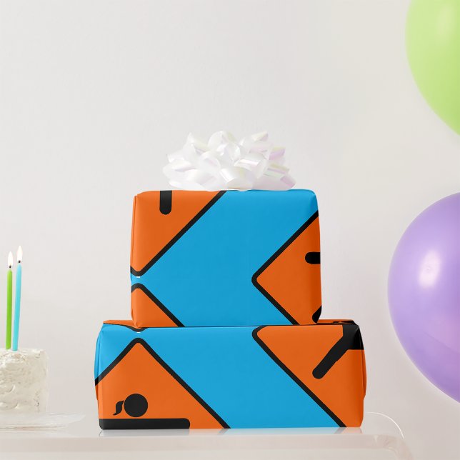 Papier Cadeau SYMBOLE DE PASSAGE DE Yoga CHEMIN DE POSE DE GUERR (Créateur téléchargé)