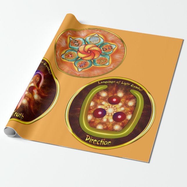 Papier Cadeau Symbole de vérité caché Art (Déroulé)