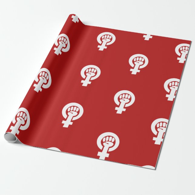 Papier Cadeau Symbole féministe (Déroulé)