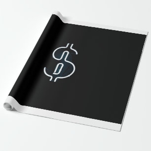 Papier Cadeau Symbole néon dollar