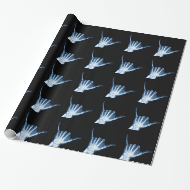 Papier Cadeau SYMBOLE Shaka X-Ray (Perdre la main) (Déroulé)