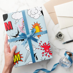 Papier Cadeau Symboles BD