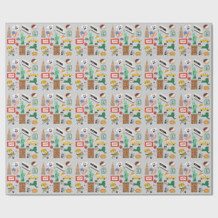 Papier Cadeau Symboles de New York