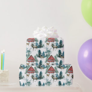 Papier Cadeau Symboles de Noël colorés motif 3