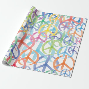Papier Cadeau Symboles de paix