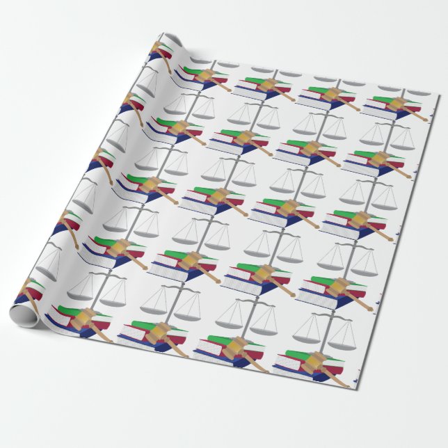 Papier Cadeau Symboles des avocats (Déroulé)