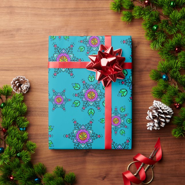 Papier Cadeau Symetrical designs (Cadeau de vacances)