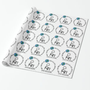 Papier Cadeau Synthétiseur - Le monde tourne autour