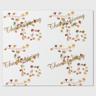 Papier Cadeau T & G - Enveloppeurs Cadeaux Thanksgiving