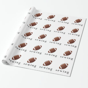 Papier Cadeau T-shirt drôle et hilarant de football de couture