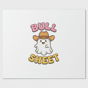 Papier Cadeau T-shirt drôle vintage cowboy fantôme mignon Bull S
