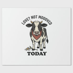 Papier Cadeau T-shirt humour ferme vache grincheuse Saint-Valent