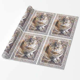 PAPIER CADEAU TABLEAU CAT
