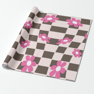 Papier Cadeau Tableau de contrôle floral de marguerite super, an