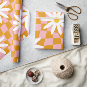 Papier Cadeau Tableau de contrôle floral de marguerite super, Wr