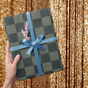 Papier Cadeau Tableau de contrôle vert foncé