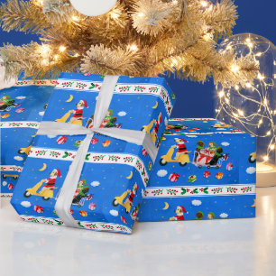 Papier Cadeau Tableau de livraison de Noël Labrador