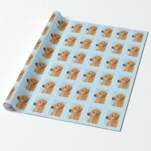 Papier Cadeau Tableau Rhodesian Ridgeback - Art Chien original