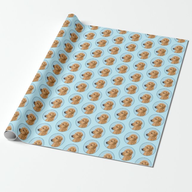 Papier Cadeau Tableau Rhodesian Ridgeback - Art Chien original (Déroulé)