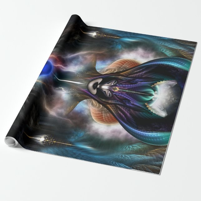 Papier Cadeau Taidushan Sai Esprit De Puissance Wrapper Papier (Déroulé)