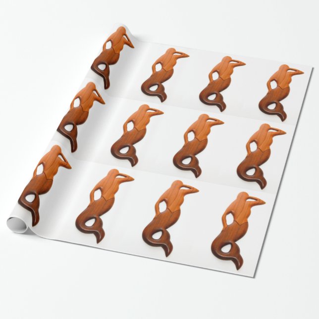 Papier Cadeau tan lookout mermaids (Déroulé)