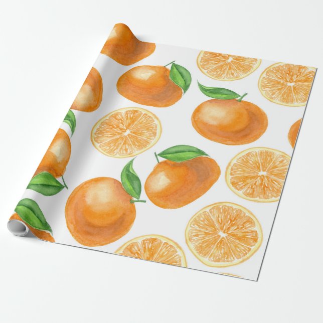 Papier Cadeau Tangères d'aquarelle (Déroulé)