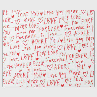 Papier Cadeau Taper l'amour