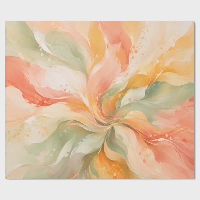 Papier Cadeau Tapis de table abstrait Soft Bloom (Plat)