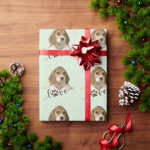 Papier Cadeau Tapisserie beagle Faux Canvas Imprimer Acrylique T