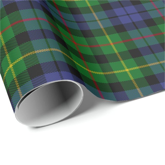 Papier Cadeau Tartan de clan de Rollo (Coin rond)