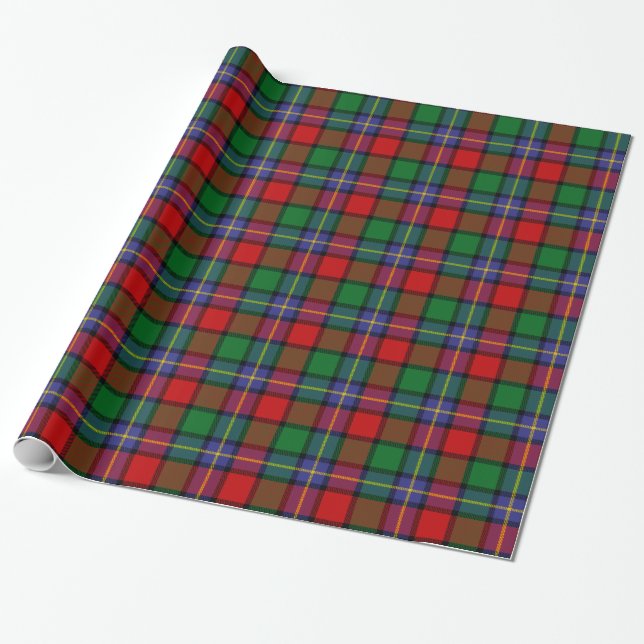 Papier Cadeau Tartan de Kilgore de clan (Déroulé)