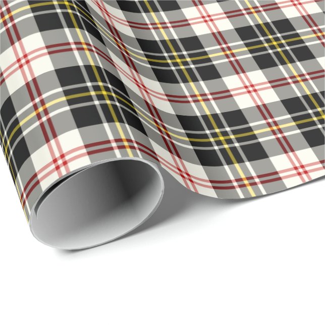 Papier Cadeau Tartan de la robe de clan MacPherson (Coin rond)