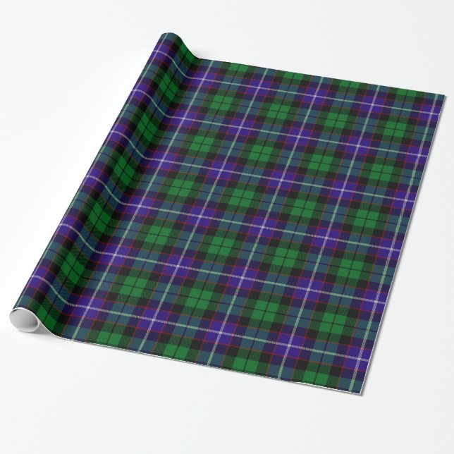 Papier Cadeau Tartan de Mitchell de clan (Déroulé)