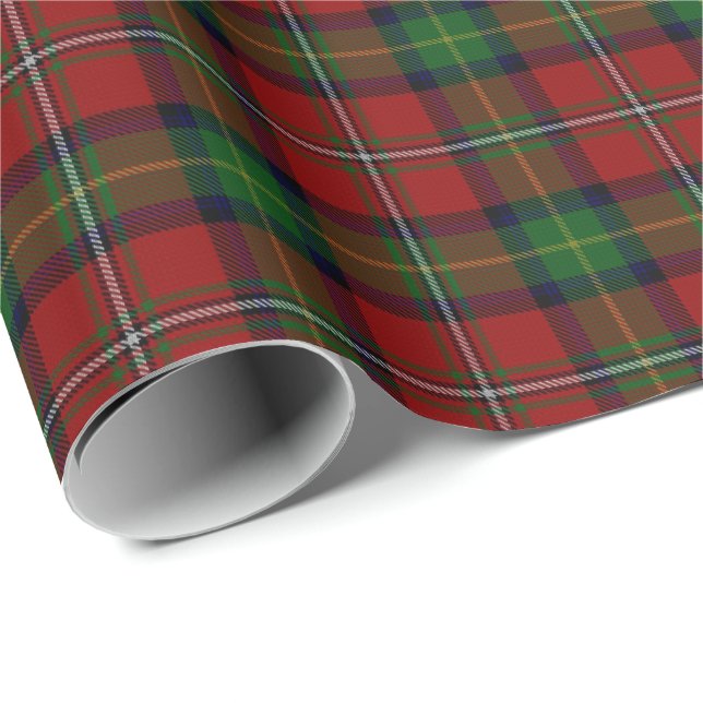Papier Cadeau Tartan d'écossais de Boyd de clan (Coin rond)