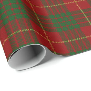 Papier Cadeau Tartan d'écossais de Cameron de clan