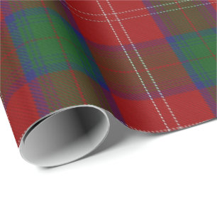 Papier Cadeau Tartan d'écossais de Chisholm de clan