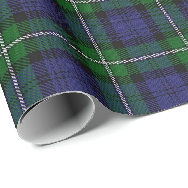Papier Cadeau Tartan d'écossais de Forbes de clan (Coin rond)