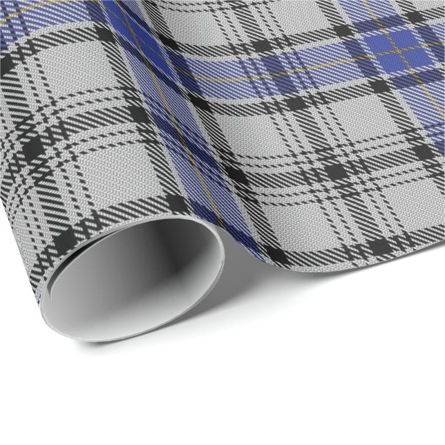 Papier Cadeau Tartan d'écossais de Hannay de clan (Coin rond)