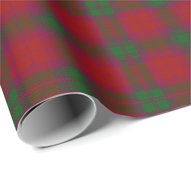 Papier Cadeau Tartan d'écossais de MacNab de clan (Coin rond)