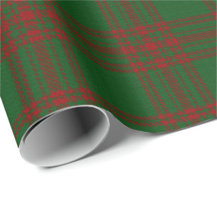 Papier Cadeau Tartan d'écossais de Menzies de clan