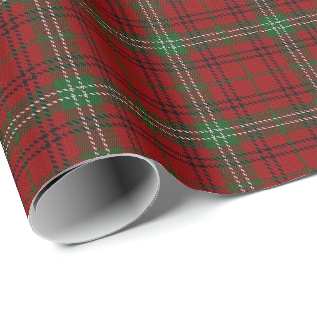 Papier Cadeau Tartan d'écossais de Morrison de clan (Coin rond)