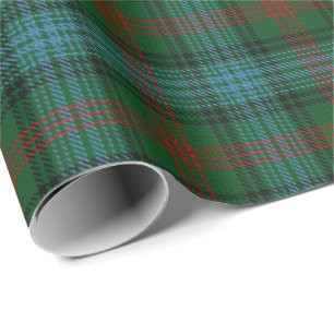 Papier Cadeau Tartan d'écossais de Ross de clan