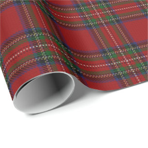 Papier Cadeau Tartan d'écossais de Stewart de clan