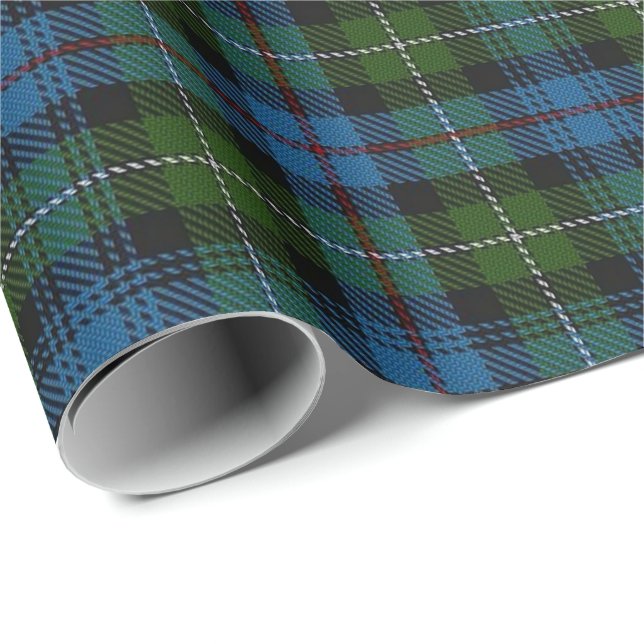 Papier Cadeau Tartan d'écossais du Mackenzie de clan (Coin rond)