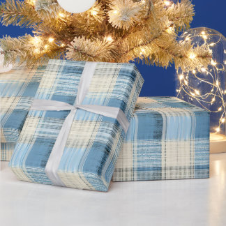 Papier Cadeau Tartan d'héritage hivernal | Glen Frostbite