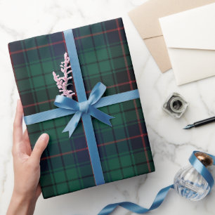 Papier Cadeau Tartan écossais traditionnel du Clan Davidson