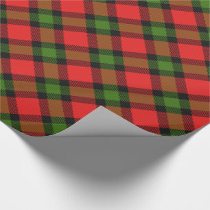 Papier Cadeau Tartan festif