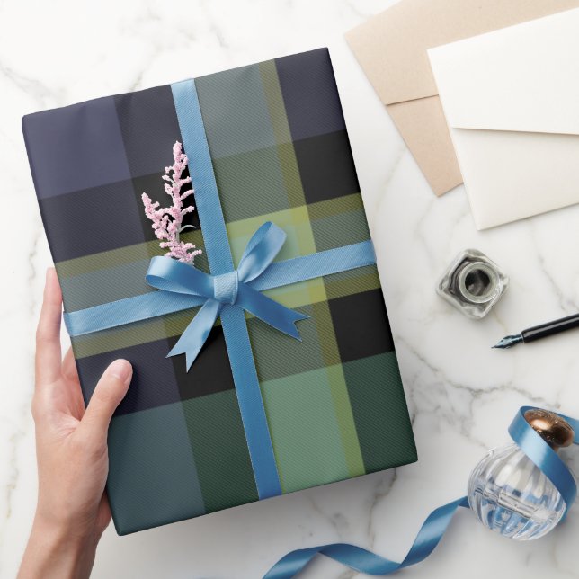 Papier Cadeau Tartan Large - Black Watch - Papier d'enveloppemen (Cadeaux)