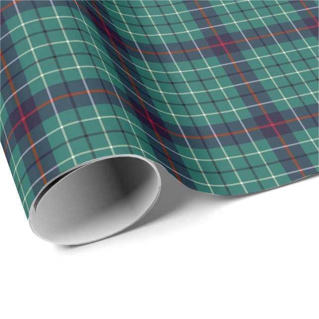 Papier Cadeau Tartan moderne Duncan Clan (Coin rond)