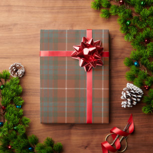 Papier Cadeau Tartan Patiné écossais